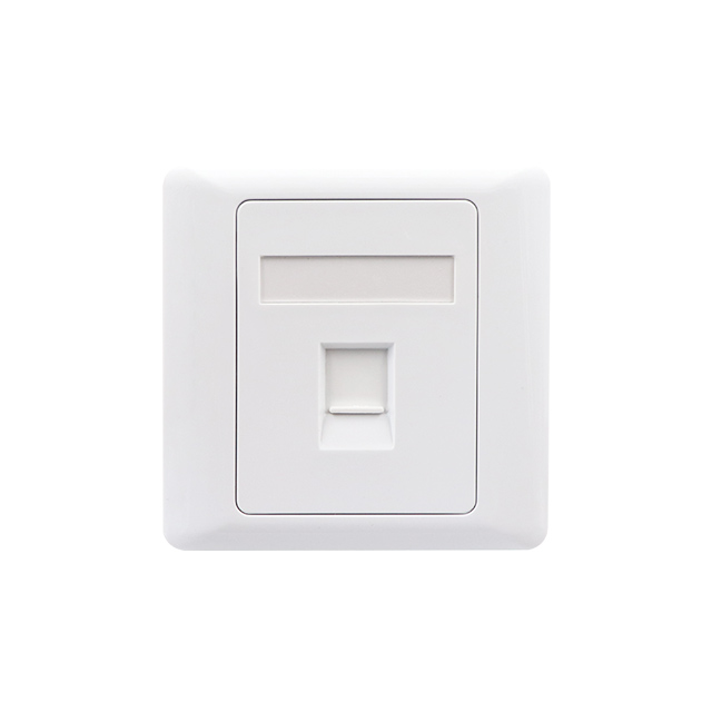86 jenis port faceplate 1 dengan pengatup