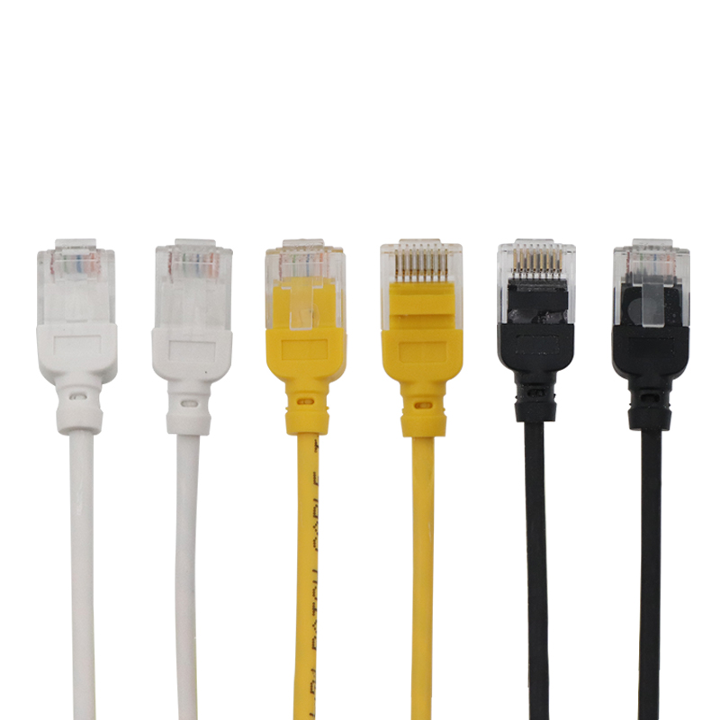 Cat6a UTP 30AWG LSZH Kord patch tipis tembaga telanjang