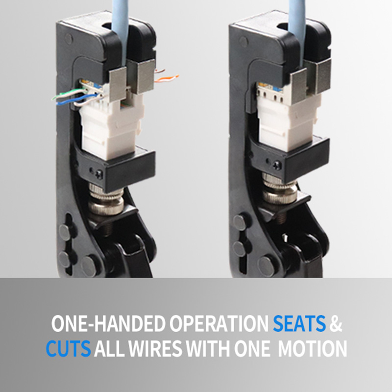 RJ45 Keystone Jack Punch Down Penamatan Kelajuan untuk 180 darjah PX-T-DS