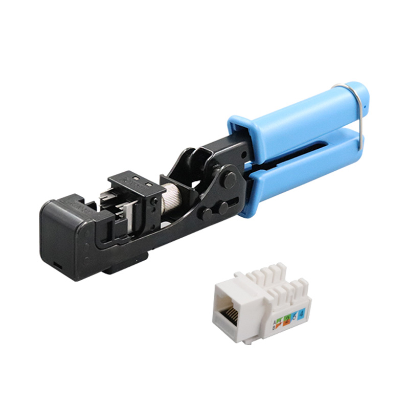 RJ45 Keystone Jack menumbuk alat penamatan kelajuan untuk 90 darjah PX-T-FN